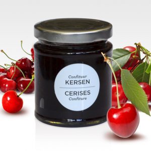 Confiture de cerises vendue au profit de la Croix Bleue de Belgique