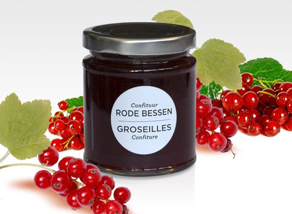 Confiture de groseilles vendue au profit de la Croix Bleue de Belgique