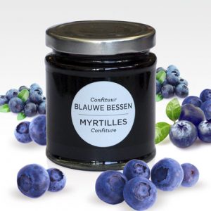 Confiture de myrtilles vendue au profit de la Croix Bleue de Belgique